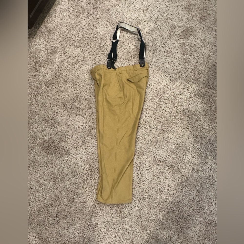 Filson pants with suspenders